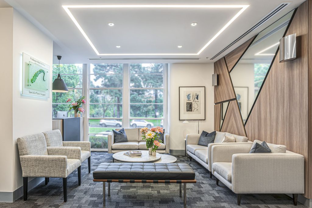 Waiting Room Fitout at Professor Mark Ashtons Consulting Rooms Melbourne